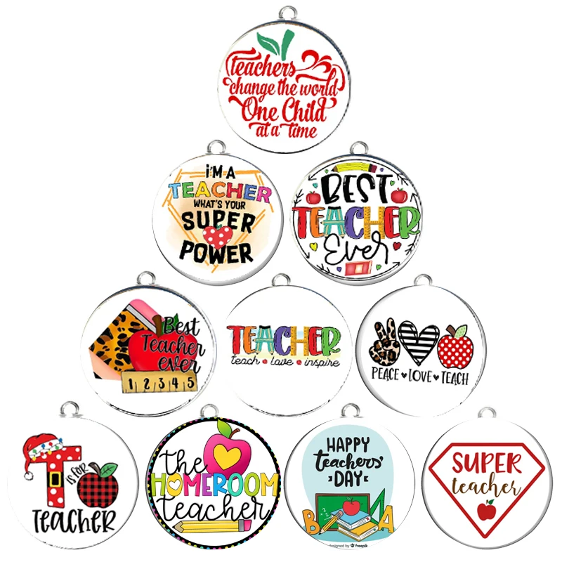 10PCS Best Teacher Charms for Jewelry Making Silver 18MM Stainless Steel Charm Pendants For Bracelet Earring Findings Jewelry
10PCS Best Teacher Charms for Jewelry Making Silver 18MM Stainless Steel Charm Pendants For Bracelet Earring Findings Jewelry
