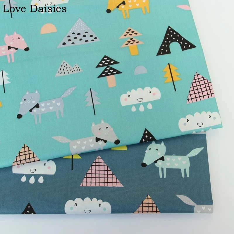 100% Cotton DARK GREEN AQUA Cartoon Hill Color Fox Tress Clouds Fabrics for DIY Kids Sheet Cushion Apparel Handwork Home Decor
100% Cotton DARK GREEN AQUA Cartoon Hill Color Fox Tress Clouds Fabrics for DIY Kids Sheet Cushion Apparel Handwork Home Decor
