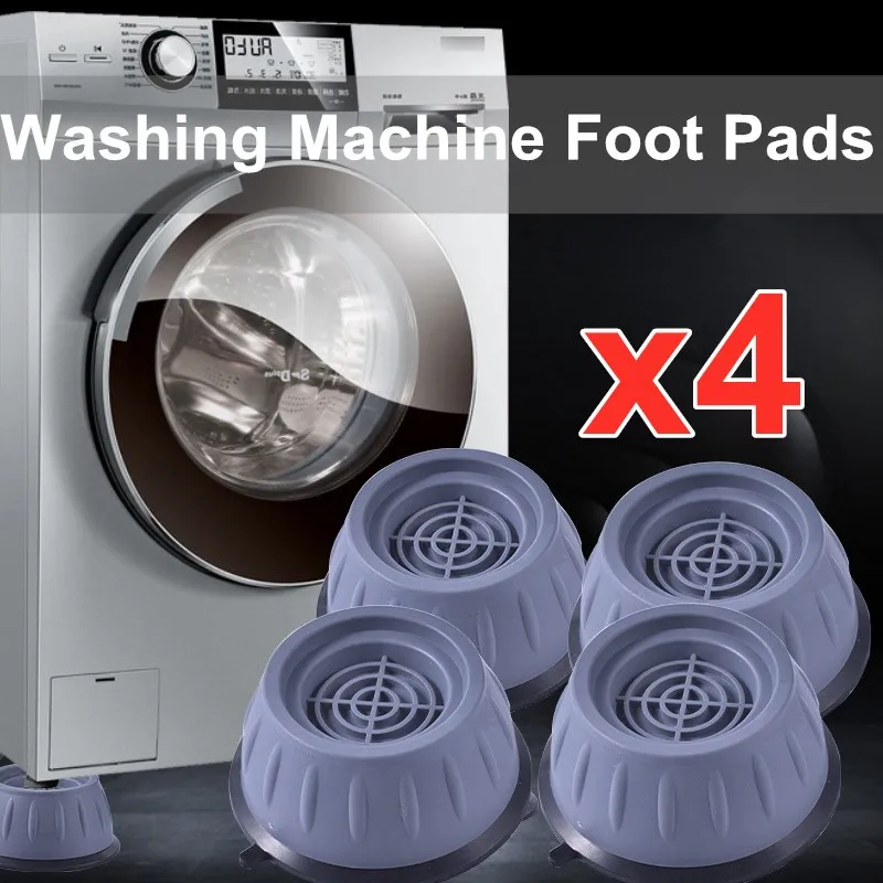4Pcs Universal Washing Machine Booster Anti-Vibration Feet Pads Rubber Mat Pad Dryer Refrigerator Base Fixed Non-Slip Pad
4Pcs Universal Washing Machine Booster Anti-Vibration Feet Pads Rubber Mat Pad Dryer Refrigerator Base Fixed Non-Slip Pad