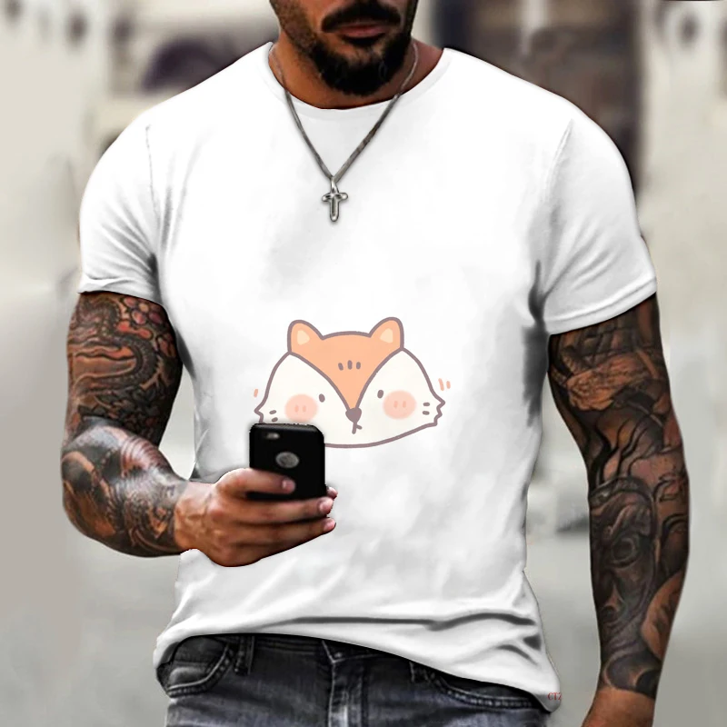 Animal type cute and interesting art 3D printing Summer men's oversized T-shirt 6xl o collar Casual fashion street
Animal type cute and interesting art 3D printing Summer men's oversized T-shirt 6xl o collar Casual fashion street