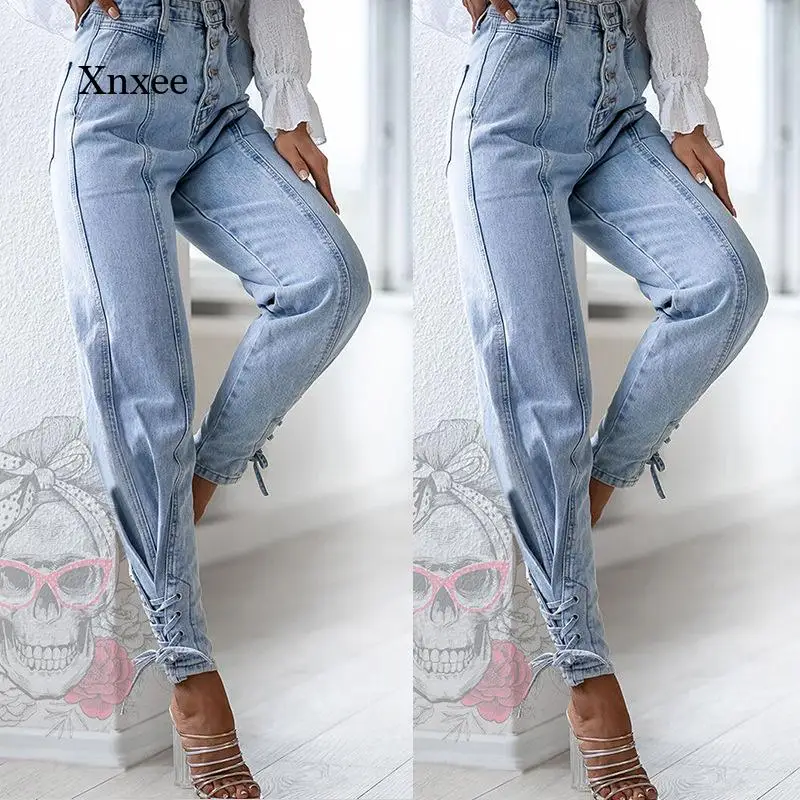 Jeans Harem Pants Fashion High Waist Denim for Girls Buttons Women Oversize Woman Denim Pants Trousers for Female Bottoms
Jeans Harem Pants Fashion High Waist Denim for Girls Buttons Women Oversize Woman Denim Pants Trousers for Female Bottoms