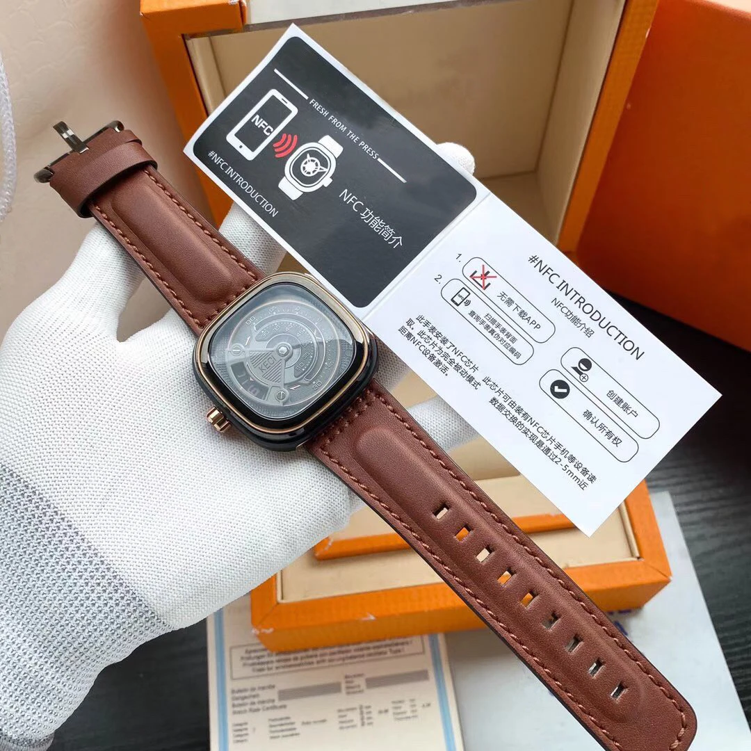 Men's Automatic Mechanical Watch Japanese Movement 8215 Super Personality Square Friday Watches Leather Strap Wristwatch Gifts 
Men's Automatic Mechanical Watch Japanese Movement 8215 Super Personality Square Friday Watches Leather Strap Wristwatch Gifts