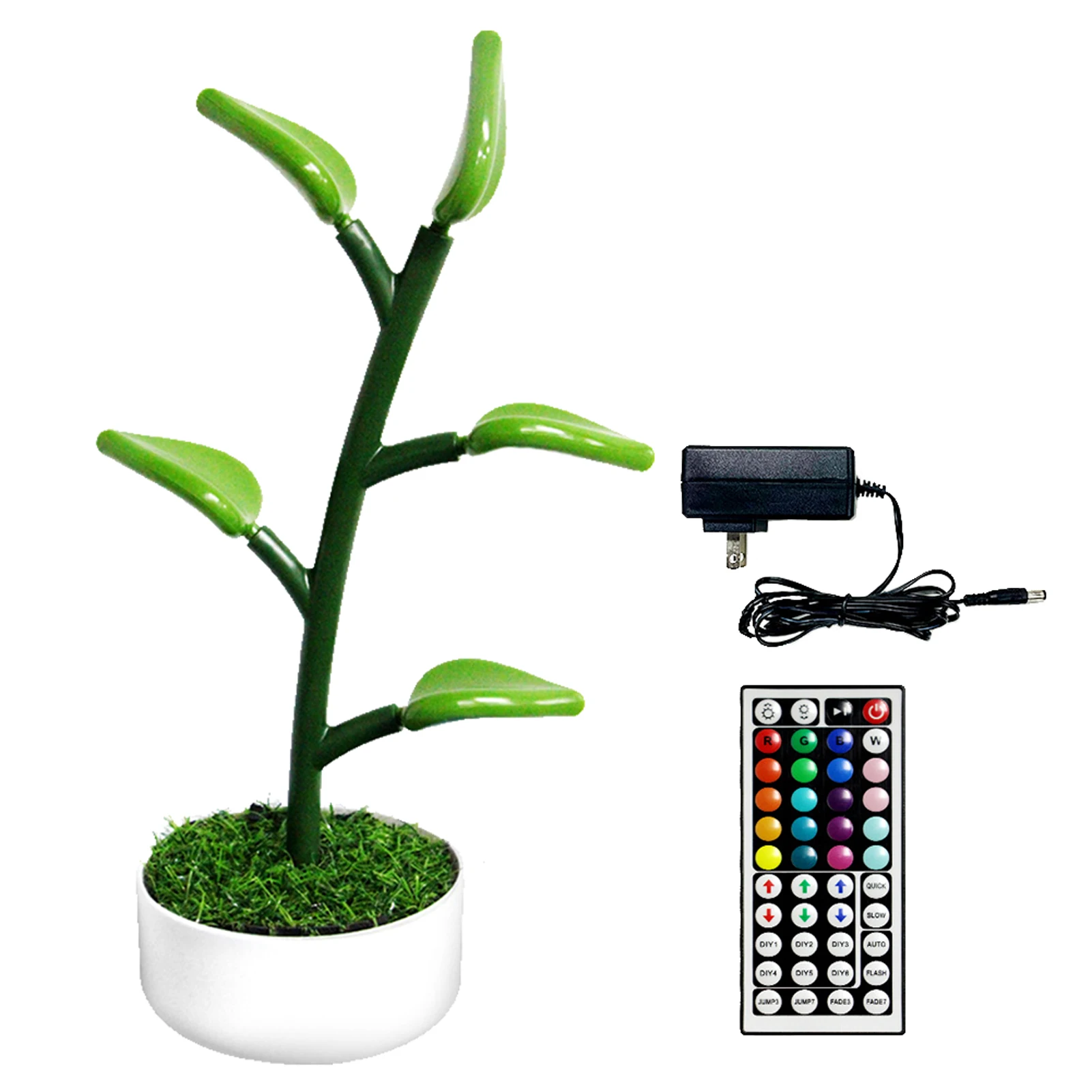 Modern Gift 4 Modes With Remote Control Indoor Home Decor RGB LED Houseplant Light Artificial Leaves Table Lamp Magical Dinner
Modern Gift 4 Modes With Remote Control Indoor Home Decor RGB LED Houseplant Light Artificial Leaves Table Lamp Magical Dinner