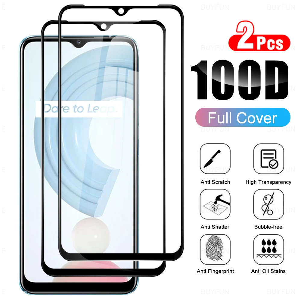 Закаленное стекло для realmi c21 2 шт. Защитная пленка realme c 21 y c21y 11 c11 2021 Защитное