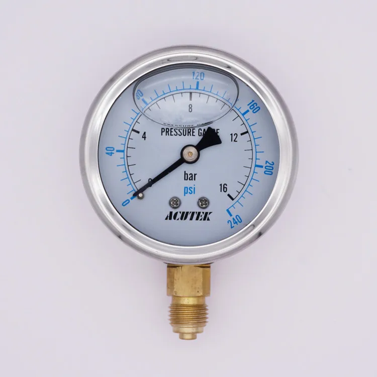 ACUTEK Origional Product Export Oil Pressure Seismic Seismic Pressure Gauge YN60 16bar 1.6mpa G1/4B
ACUTEK Origional Product Export Oil Pressure Seismic Seismic Pressure Gauge YN60 16bar 1.6mpa G1/4B