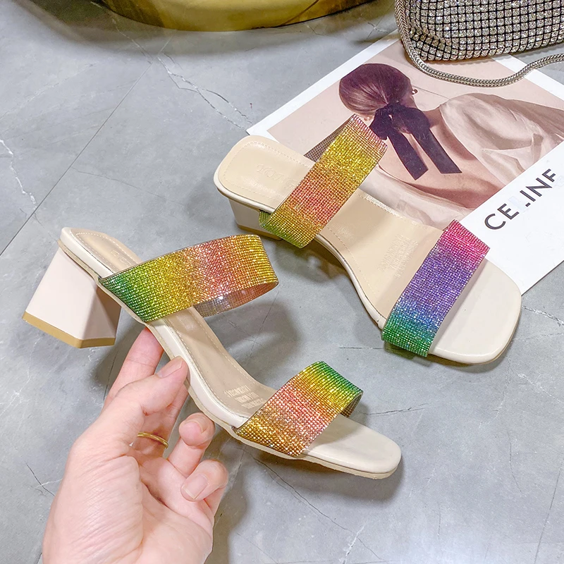 With Diamonds Casual and Comfortable Sequined Women's Sandals Fashion Ladies Low-heeled Shoes Ladies Attend Parties Dating Pumps
With Diamonds Casual and Comfortable Sequined Women's Sandals Fashion Ladies Low-heeled Shoes Ladies Attend Parties Dating Pumps