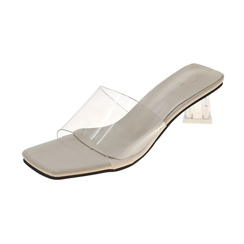 Shoes Women Female Slippers Slides Transparent Heel Heeled Mules Square heel Fashion Soft 2021 High Block Luxury Summer Rubber
Shoes Women Female Slippers Slides Transparent Heel Heeled Mules Square heel Fashion Soft 2021 High Block Luxury Summer Rubber