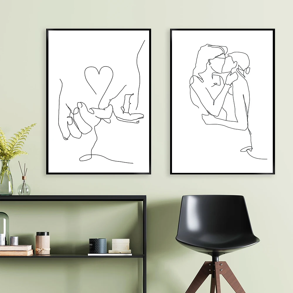 Canvas Painting Decorative Posters Love Hand Family Wall Art Pictures Line Drawing Posters Abstract Kiss Minimalist Home Decor
Canvas Painting Decorative Posters Love Hand Family Wall Art Pictures Line Drawing Posters Abstract Kiss Minimalist Home Decor