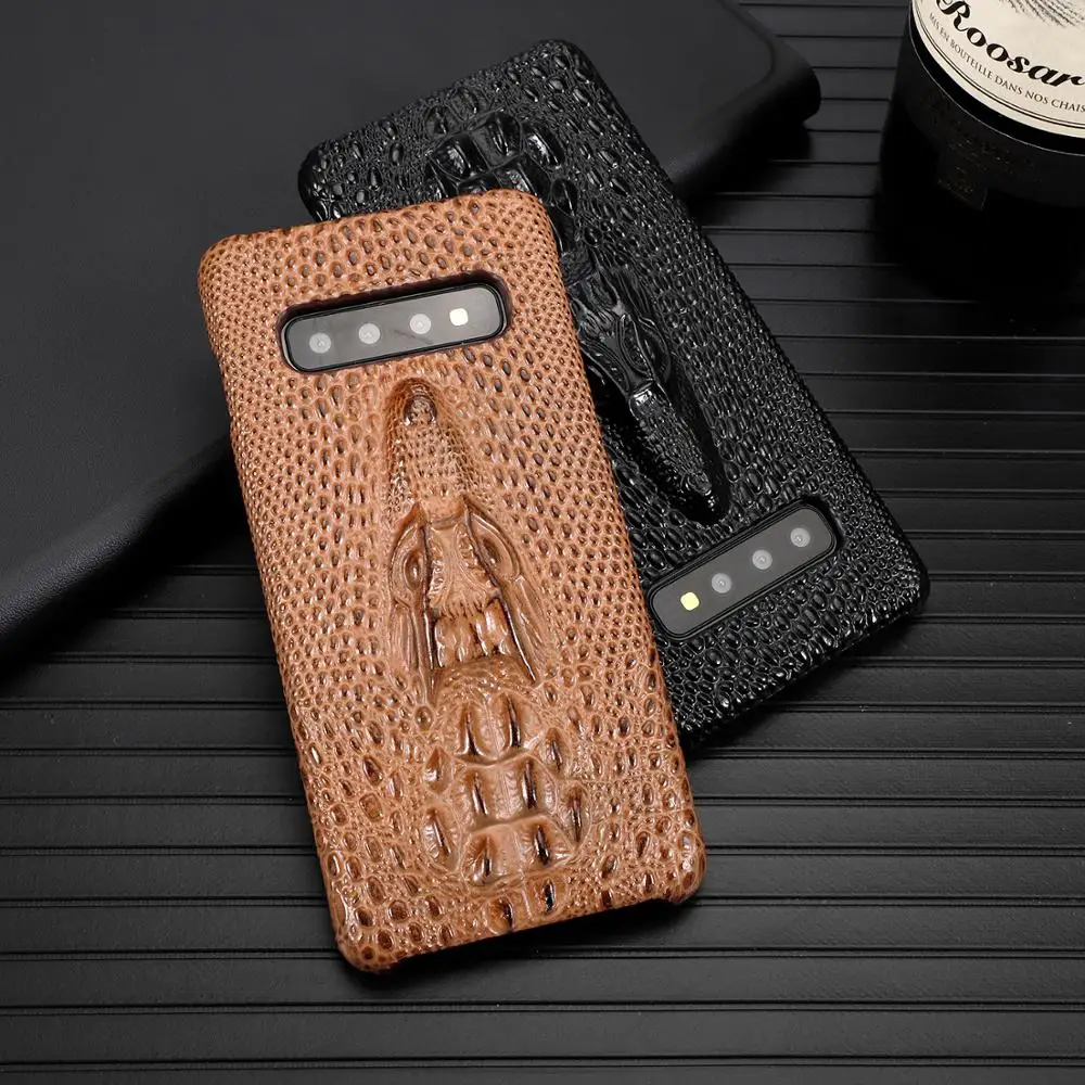 Из натуральной кожи чехол для задней крышки для Samsung Galaxy S10 плюс Чехол Роскошные 3d крокодиловой кожи узор защитный жесткий чехол Funda
Из натуральной кожи чехол для задней крышки для Samsung Galaxy S10 плюс Чехол Роскошные 3d крокодиловой кожи узор защитный жесткий чехол Funda