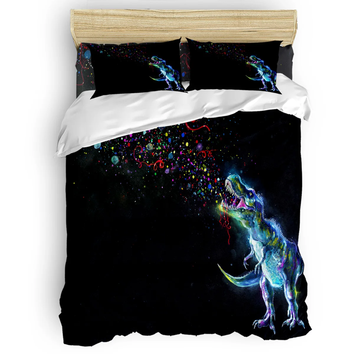 Dinosaur Duvet Cover Set With Pillowcase Comfortable Bedroom Supplies King Size Bedding Set
Dinosaur Duvet Cover Set With Pillowcase Comfortable Bedroom Supplies King Size Bedding Set