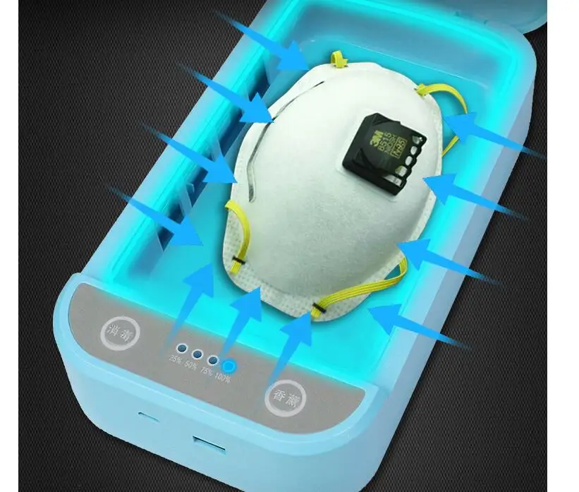 Multi-function mobile phone sterilizer ultraviolet mask disinfection sterilization deodorization automatic sterilizer
Multi-function mobile phone sterilizer ultraviolet mask disinfection sterilization deodorization automatic sterilizer