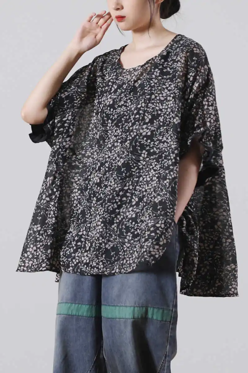 IEQJ 2021 summer fashion women chiffon clothes round neck batwing sleeves pullover loose Cozy T-shirt tide WS60401
IEQJ 2021 summer fashion women chiffon clothes round neck batwing sleeves pullover loose Cozy T-shirt tide WS60401