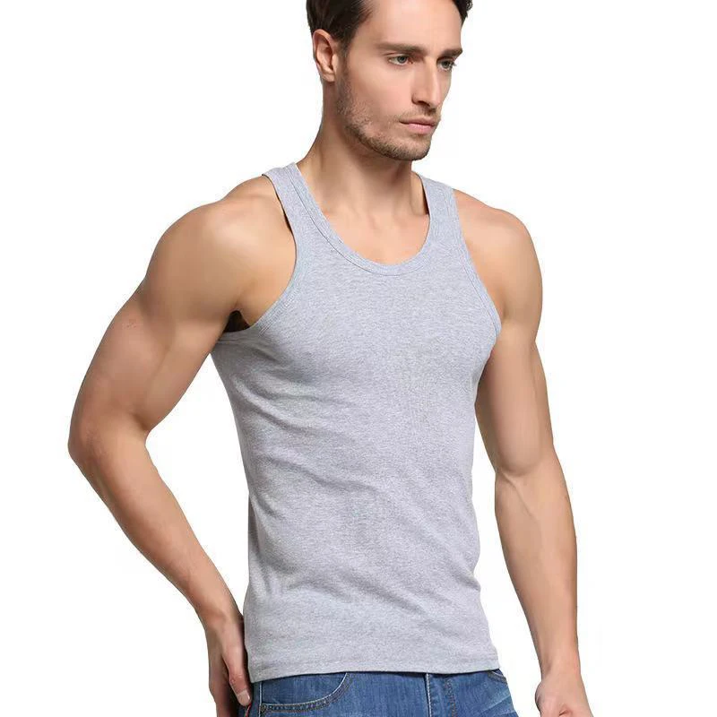 Factory Outlet Men's Vest Cotton Summer Youth Slim Sports Fitness Breathable Sleeveless Men's Vest 
Factory Outlet Men's Vest Cotton Summer Youth Slim Sports Fitness Breathable Sleeveless Men's Vest