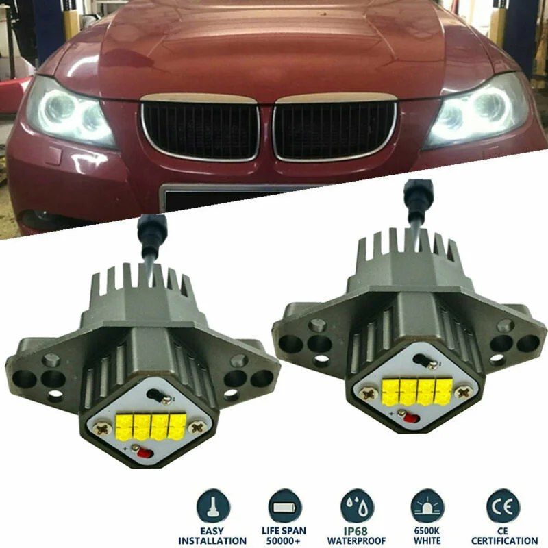 8-LED Angel Eye Lights Auto Waterproof White 2000LM 2Pcs Car Dustproof For BMW E90 E91 Set
8-LED Angel Eye Lights Auto Waterproof White 2000LM 2Pcs Car Dustproof For BMW E90 E91 Set