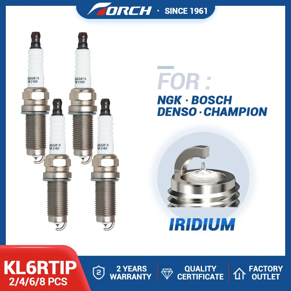 (Pack 2-8) China Original TORCH Spark Plugs Replace for KL6RTC/FR7SI332/LZFR6AI/IKH20/REC10WYPB4
(Pack 2-8) China Original TORCH Spark Plugs Replace for KL6RTC/FR7SI332/LZFR6AI/IKH20/REC10WYPB4