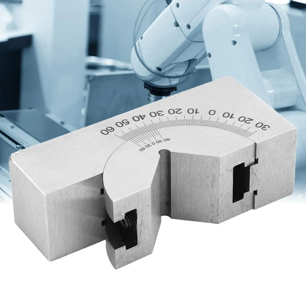 Angle Gauge Blocks With 1 Wrench High Precision Mini Adjustable Angle Gauge V Block Milling Machines Lathe 0 Degree To 60 Degree
Angle Gauge Blocks With 1 Wrench High Precision Mini Adjustable Angle Gauge V Block Milling Machines Lathe 0 Degree To 60 Degree