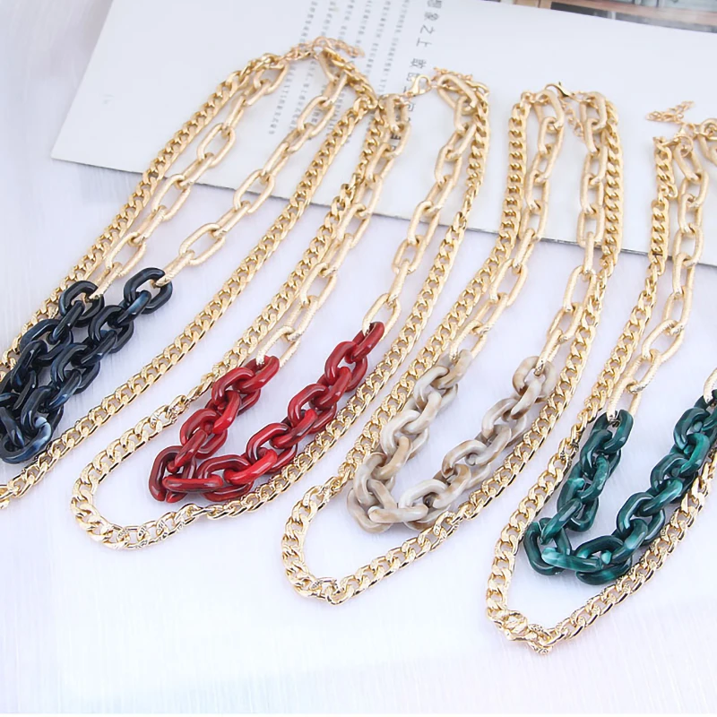 IngeSight.Z Multi Layered Red/Green Acrylic Resin Choker Necklaces for Women Vintage Chunky Thick Necklaces Collier Neck Jewelry
IngeSight.Z Multi Layered Red/Green Acrylic Resin Choker Necklaces for Women Vintage Chunky Thick Necklaces Collier Neck Jewelry