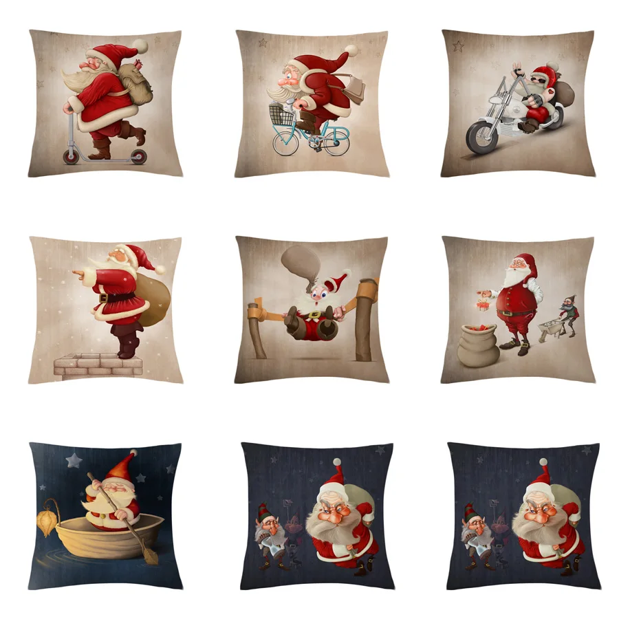 Cartoon Santa Claus Cushion Cover Cute Creative Christmas Santa Claus Decorative Pillowcase Christmas Throw Pillow Case Cushion
Cartoon Santa Claus Cushion Cover Cute Creative Christmas Santa Claus Decorative Pillowcase Christmas Throw Pillow Case Cushion