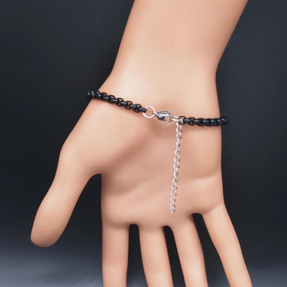 2021 New Witchcraft Stainless Steel Pentagram Bracelet for Women Black Bracelet Jewelry bijoux acier inoxydable femme B18677
2021 New Witchcraft Stainless Steel Pentagram Bracelet for Women Black Bracelet Jewelry bijoux acier inoxydable femme B18677