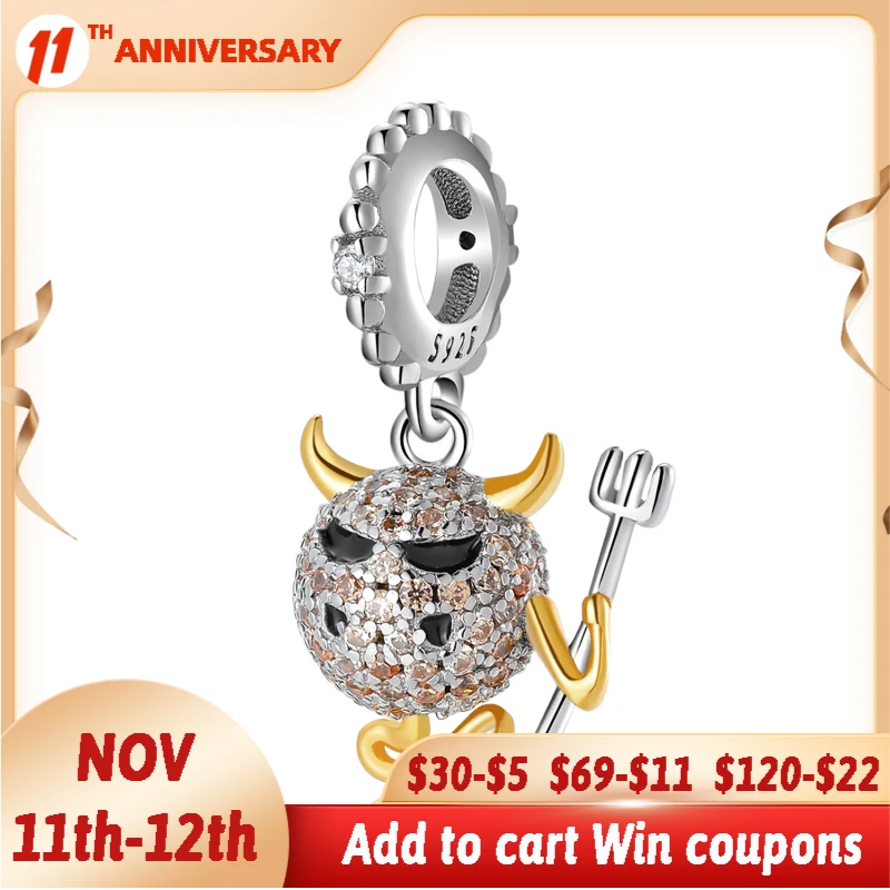 Halloween Gift Demon Hell Messenger Devil 100% 925 Sterling Silver Charms Pendants Fits Original Charms Bracelets Making Jewelry
Halloween Gift Demon Hell Messenger Devil 100% 925 Sterling Silver Charms Pendants Fits Original Charms Bracelets Making Jewelry