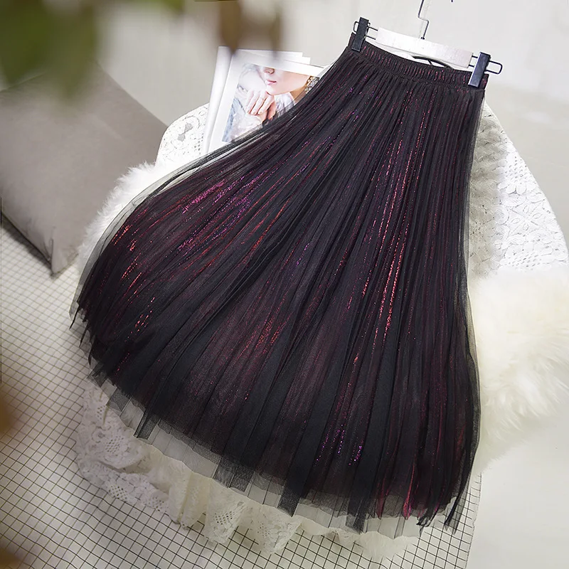 Sherhure 2020 Fashion Top Brand Quality Long Pleated Skirt High Waist Three Layer Women Mesh Skirts Saia Faldas Jupe Femme
Sherhure 2020 Fashion Top Brand Quality Long Pleated Skirt High Waist Three Layer Women Mesh Skirts Saia Faldas Jupe Femme