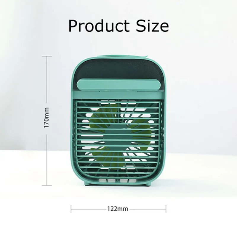 Mini Air Conditioner USB Portable Air Cooler Humidifiers Table Air Cooling Fan For Home Office Humidification Device Low Noise
Mini Air Conditioner USB Portable Air Cooler Humidifiers Table Air Cooling Fan For Home Office Humidification Device Low Noise