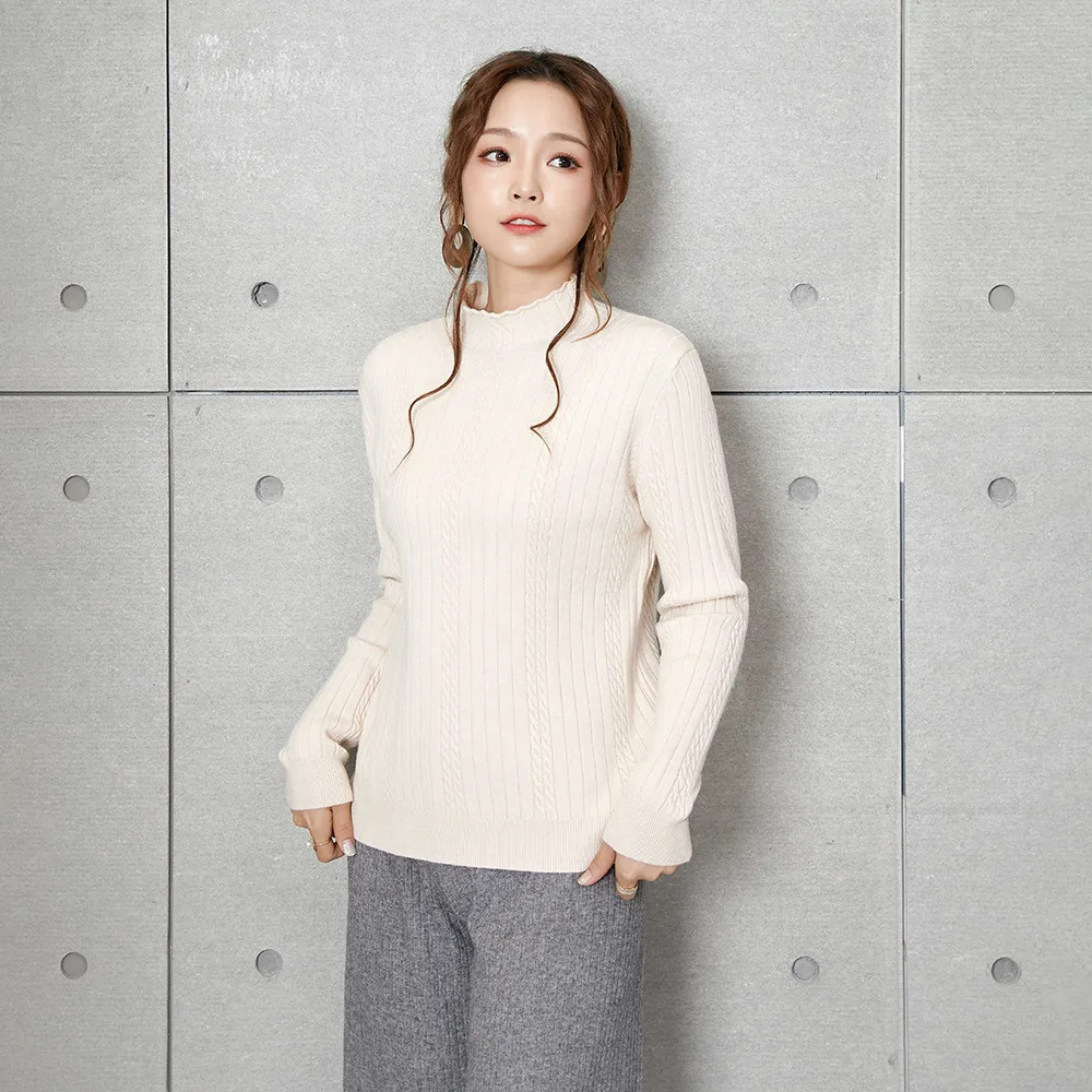 2021 Fashion Women's AW Automn&Winter Classic White Simple Knit Top T-shirt Sweater
2021 Fashion Women's AW Automn&Winter Classic White Simple Knit Top T-shirt Sweater