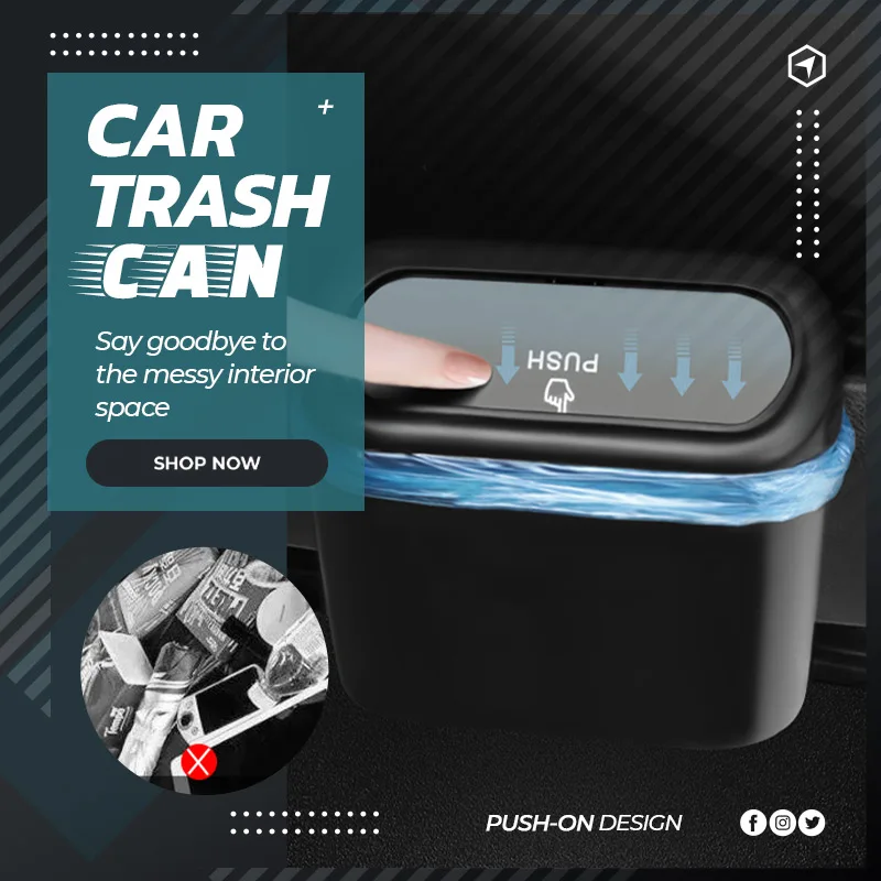 Car Trash Bin Auto Garbage Case Interior Black Trash Can Hanging Pressing Type Trash Box Stowing Tidying Auto Interior Accessory
Car Trash Bin Auto Garbage Case Interior Black Trash Can Hanging Pressing Type Trash Box Stowing Tidying Auto Interior Accessory