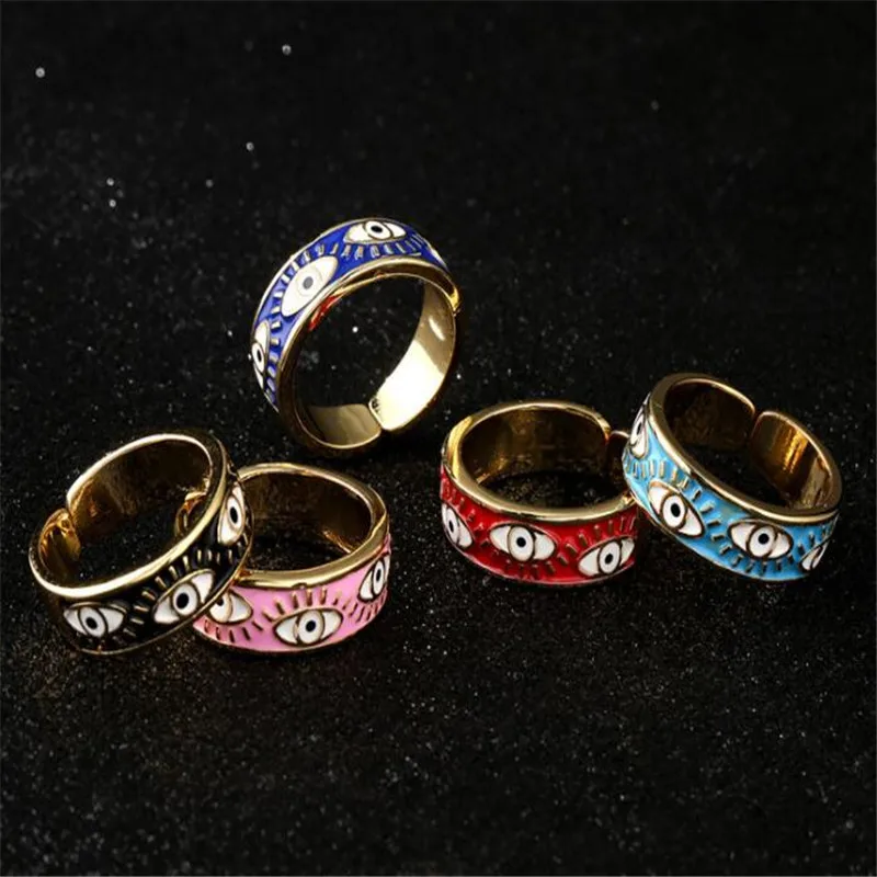 Punk Demon Eye Adjustable Open Finger Ring Multi Color Enamel Ring Hip Hop Men's And Women's Jewelry
Punk Demon Eye Adjustable Open Finger Ring Multi Color Enamel Ring Hip Hop Men's And Women's Jewelry