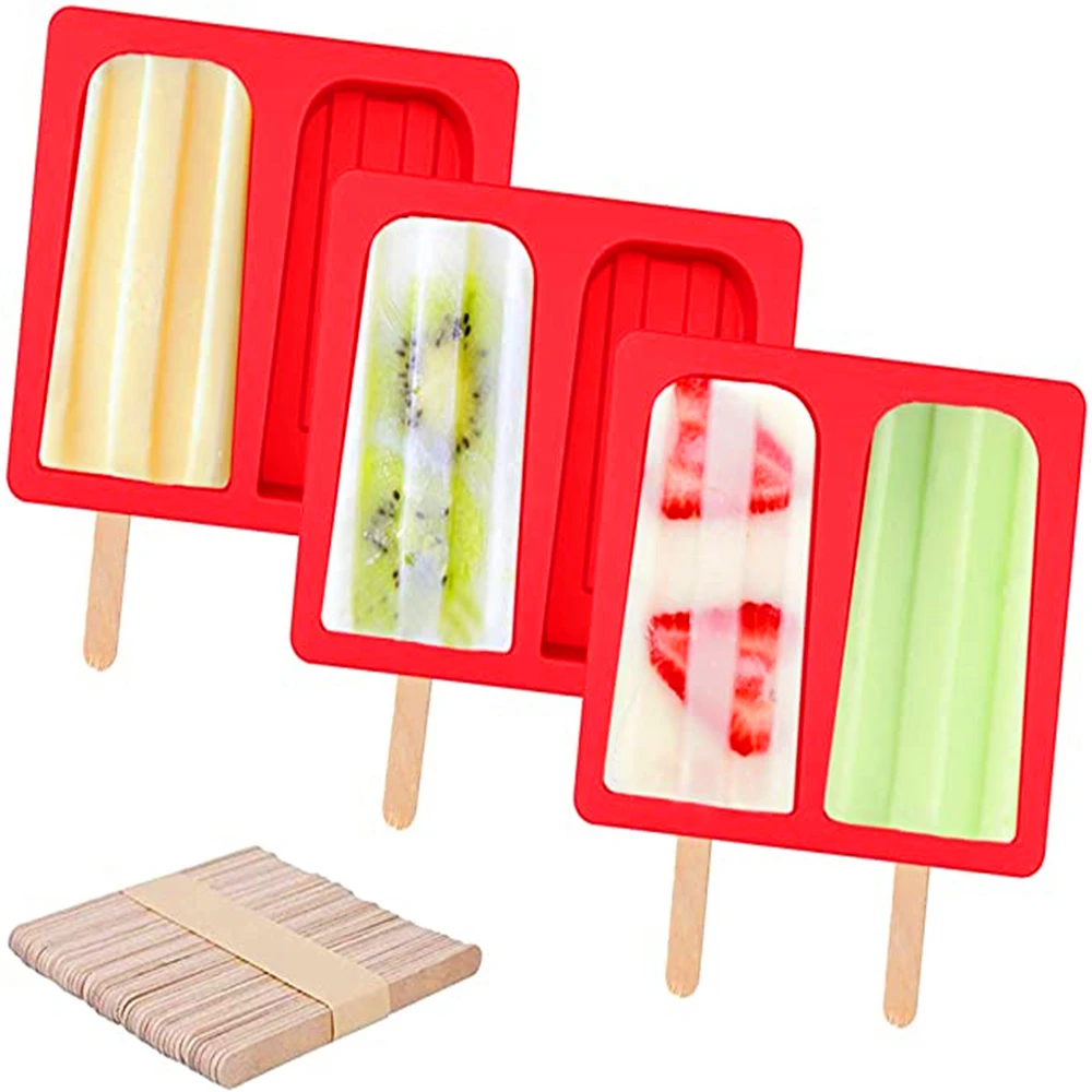 2 Cell Silicone Ice Cream Mould Diy Mold Ice Cube Tray Barrel Hot Selling Dessert Ice Cream Mold With 20 Popsicle Stick
2 Cell Silicone Ice Cream Mould Diy Mold Ice Cube Tray Barrel Hot Selling Dessert Ice Cream Mold With 20 Popsicle Stick