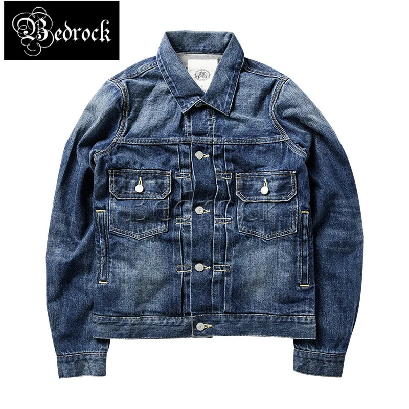 14oz replica visvim101 water washed Raw Denim denim jacket Slub pattern blue cotton slim short denim jacket vintage men
14oz replica visvim101 water washed Raw Denim denim jacket Slub pattern blue cotton slim short denim jacket vintage men