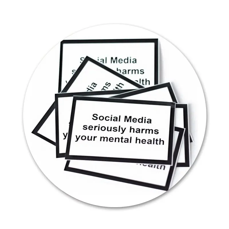 Social Media seriously harms your mental health Icons Pins Badge Decoration Brooches Metal Badges For Backpack Decoration
Social Media seriously harms your mental health Icons Pins Badge Decoration Brooches Metal Badges For Backpack Decoration