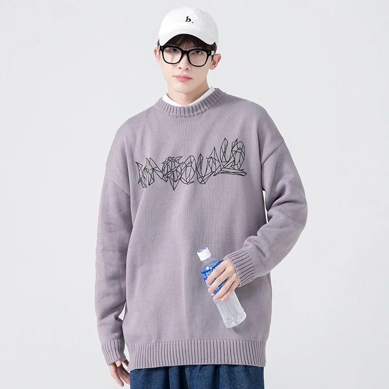 New Men Sweater Knitted 2021 Fashion Harajuku Cotton Casual Pullover Sweaters Tops
New Men Sweater Knitted 2021 Fashion Harajuku Cotton Casual Pullover Sweaters Tops