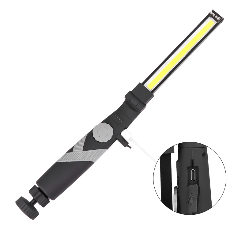 Portable COB USB Work Light Foldable Rechargeable Stepless Dimming Hand Torch Inspection Magnetic Emergency Lamp Rotary Switch
Portable COB USB Work Light Foldable Rechargeable Stepless Dimming Hand Torch Inspection Magnetic Emergency Lamp Rotary Switch