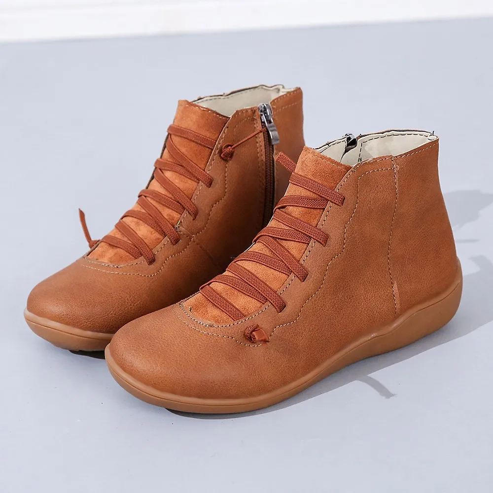 Women Winter Snow Boots Genuine Leather Spring Flat Shoes Woman Short Brown Botas with Fur 2020 for Women Boots
Women Winter Snow Boots Genuine Leather Spring Flat Shoes Woman Short Brown Botas with Fur 2020 for Women Boots