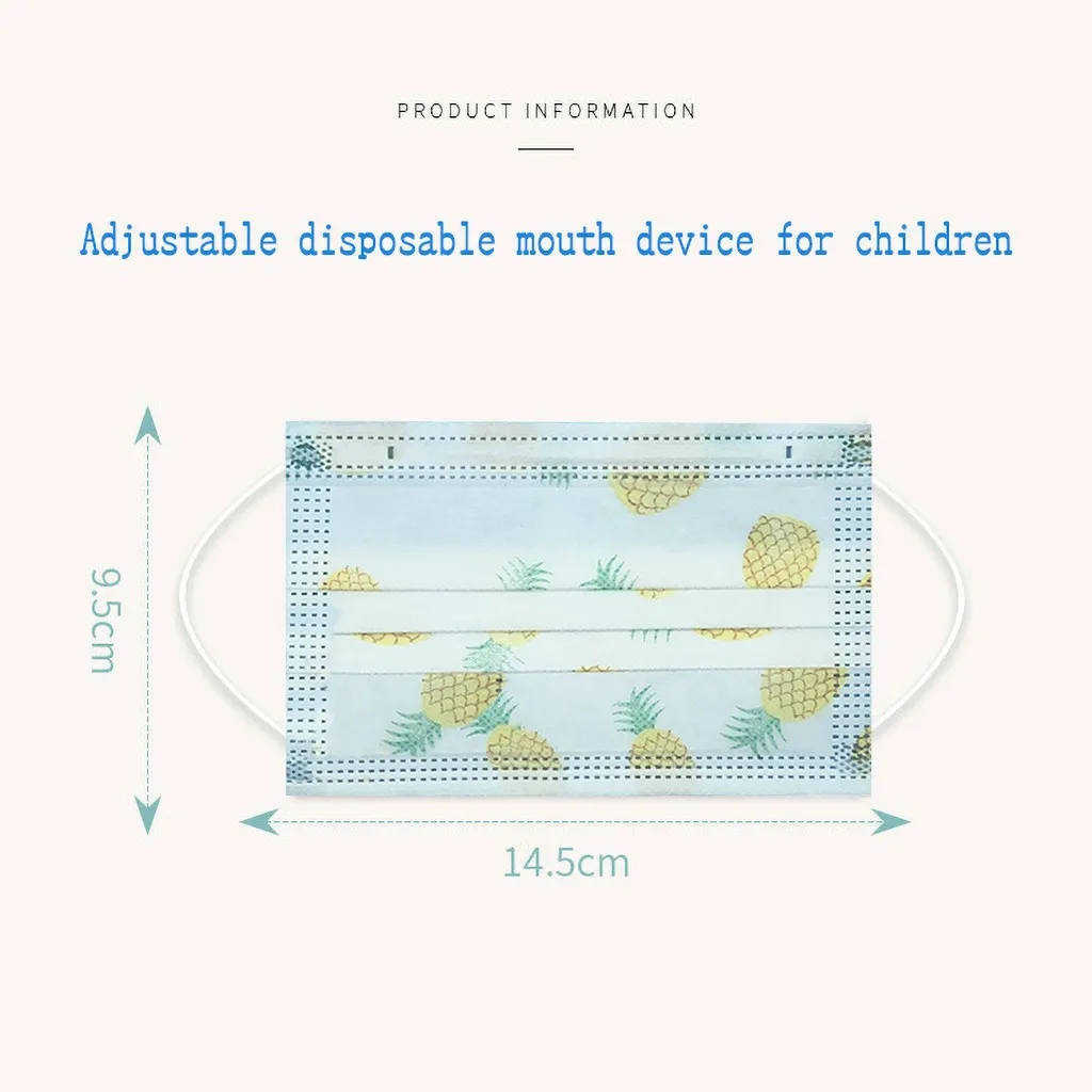 50PCS Children Mouth Mask Disposable Print Face Mask 3ply Ear Loop Mouth Cover Face Shiled Mask Mascara mascherine mascarillas
50PCS Children Mouth Mask Disposable Print Face Mask 3ply Ear Loop Mouth Cover Face Shiled Mask Mascara mascherine mascarillas