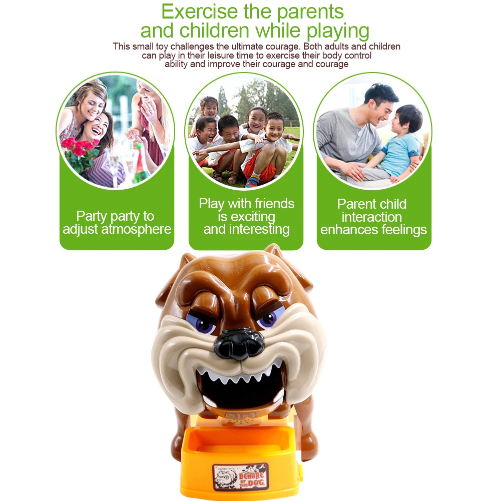 Funny Cartoon Novelty Trick Toy Bad Dog Finger Biting Games Interactive Toys Set for Parents/Child/Friends Hand-Eye Coordination
Funny Cartoon Novelty Trick Toy Bad Dog Finger Biting Games Interactive Toys Set for Parents/Child/Friends Hand-Eye Coordination