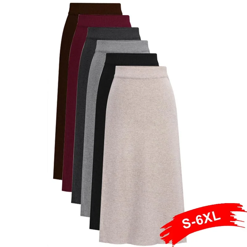Plus Size Women Back Slit Bodycon Elegant Midi Pencil Skirt 4Xl 5Xl High Waist Casual Knitted Skirts Womens Jupe Femme Faldas
Plus Size Women Back Slit Bodycon Elegant Midi Pencil Skirt 4Xl 5Xl High Waist Casual Knitted Skirts Womens Jupe Femme Faldas