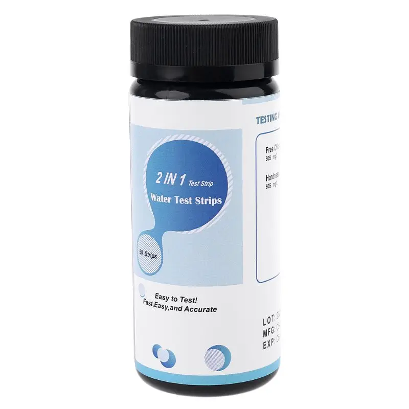 50pcs Water Test Strips Free Chlorine Hardness for Pool, Spa, Drinking, Aquarium
50pcs Water Test Strips Free Chlorine Hardness for Pool, Spa, Drinking, Aquarium