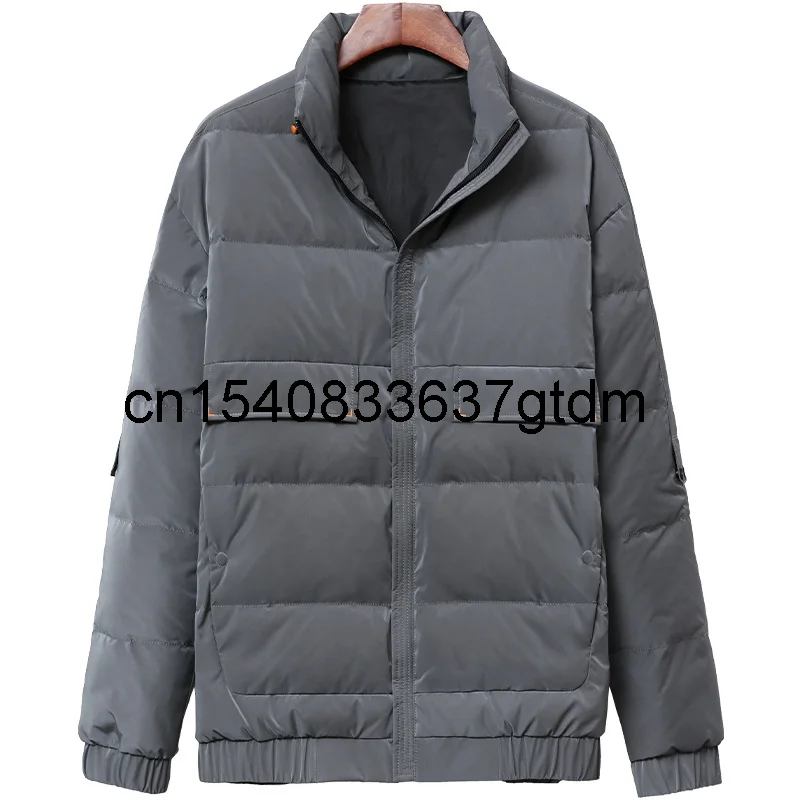 New men's fattening plus size casual down jacket with stand collar in winter 2021
New men's fattening plus size casual down jacket with stand collar in winter 2021