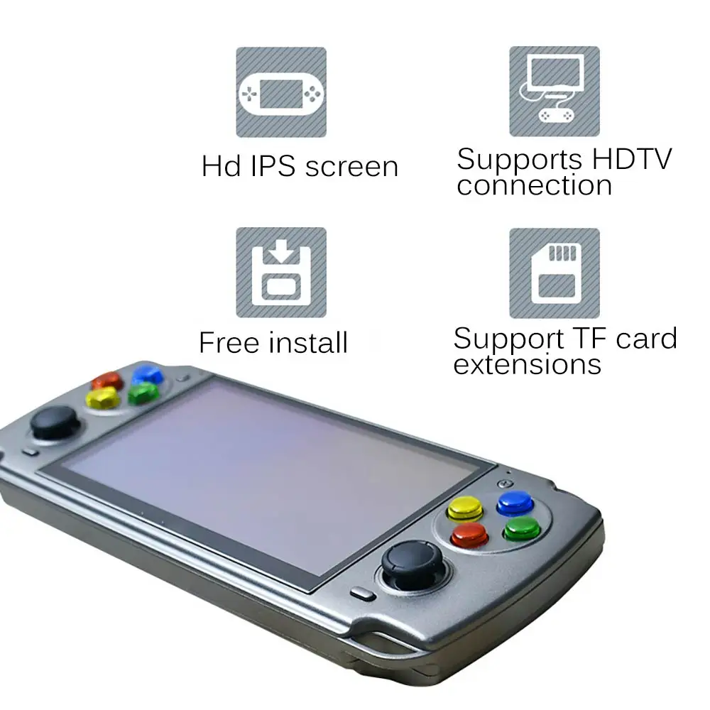 Video Game Console 5.1 inch Double Rocker Handheld Game Console Support TV Output Retro Portable Handheld Video Game Console
Video Game Console 5.1 inch Double Rocker Handheld Game Console Support TV Output Retro Portable Handheld Video Game Console
