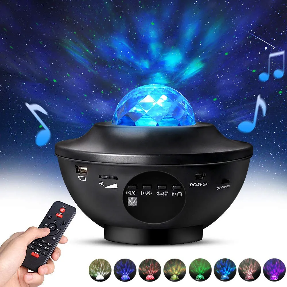 USB 2 in 1 Star Led Projector light & Remote Control Bluetooth Speaker LED Moving Ocean Wave Decorative lamp Kids Adults Room
USB 2 in 1 Star Led Projector light & Remote Control Bluetooth Speaker LED Moving Ocean Wave Decorative lamp Kids Adults Room