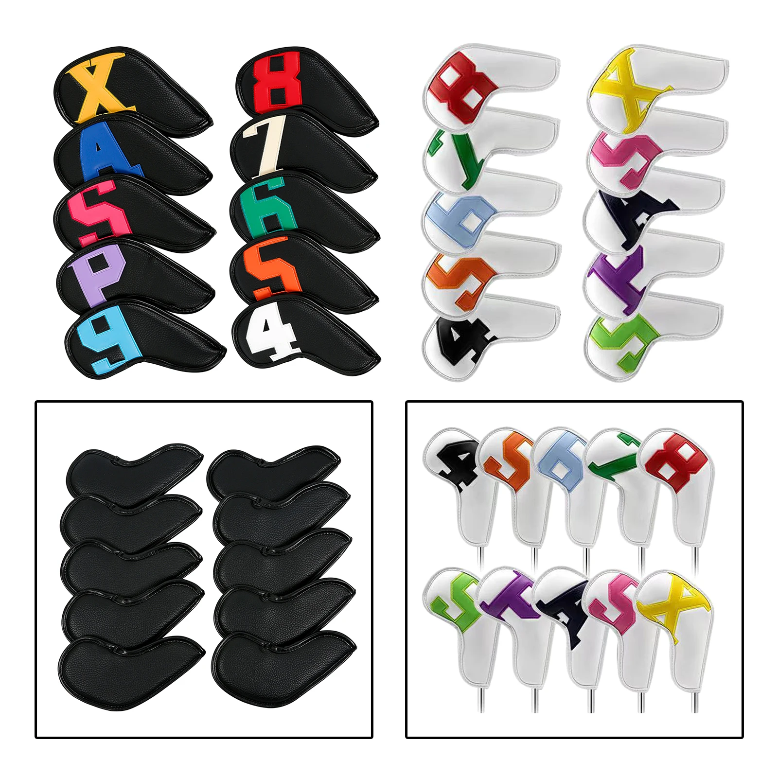 10pcs PU Leather Golf Iron Head Cover Club Headcover Set Protector Sleeve with Large Number Tag Waterproof Long Neck
10pcs PU Leather Golf Iron Head Cover Club Headcover Set Protector Sleeve with Large Number Tag Waterproof Long Neck