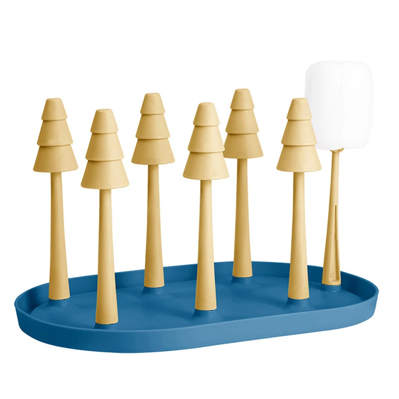 Household Drain Cup Holder Plastic Bottle Rack Groove Design Green Tree Shaped With Holder Base Disc For Cups Kitchen Storage
Household Drain Cup Holder Plastic Bottle Rack Groove Design Green Tree Shaped With Holder Base Disc For Cups Kitchen Storage
