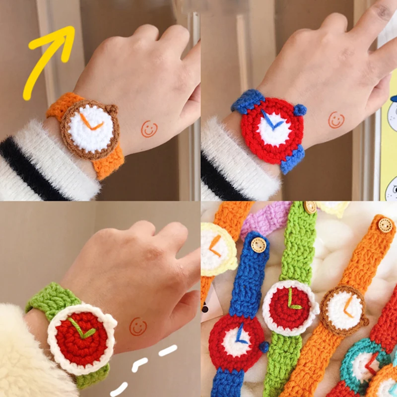 2021 New Korean Colorful Knitted Wool Watch Bracelet for Couple Sweet Girls Student Children Autumn Winter Jewelry Accessories
2021 New Korean Colorful Knitted Wool Watch Bracelet for Couple Sweet Girls Student Children Autumn Winter Jewelry Accessories