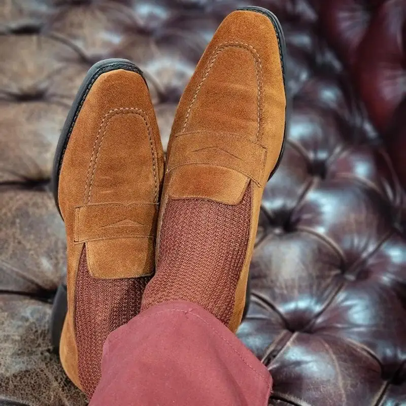 Yellow Man Classic Casual Fashion Flat Faux Suede Slip On Lefu Shoes أحذية للرجال Мужская Обувь Chaussures Pour Hommes ZZ547
Yellow Man Classic Casual Fashion Flat Faux Suede Slip On Lefu Shoes أحذية للرجال Мужская Обувь Chaussures Pour Hommes ZZ547