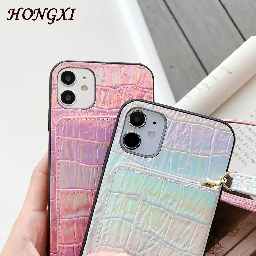 Classic laser snakeskin pattern card holder lanyard phone case For iPhone 12mini 12 11 pro max X XR XS Max 7 8 plus
Classic laser snakeskin pattern card holder lanyard phone case For iPhone 12mini 12 11 pro max X XR XS Max 7 8 plus