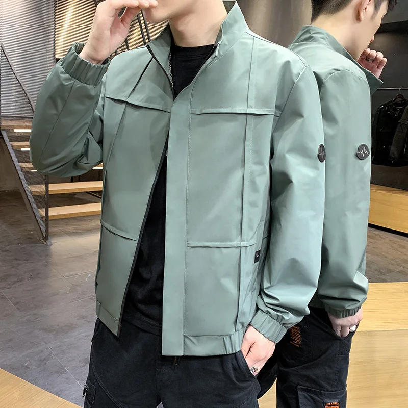 Jacket male 2021 spring new couple Korean version of the trendy brand casual sports coat tooling men's jacket
Jacket male 2021 spring new couple Korean version of the trendy brand casual sports coat tooling men's jacket
