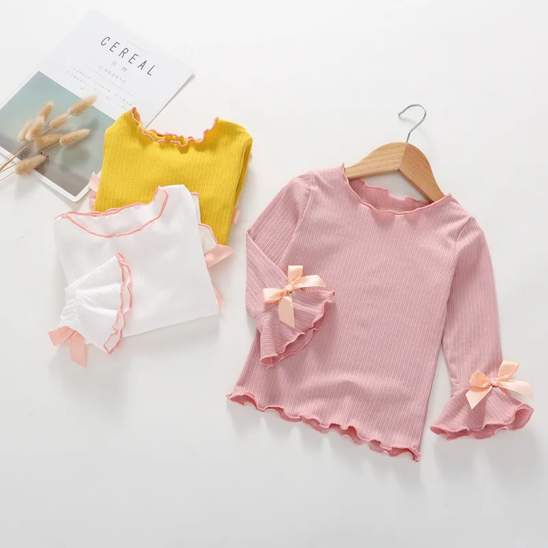 2-6 Years Children Girls Clothes T-shirt Autumn Fashion Bow-Tie Spring Long Sleeve T-shirt Kid Girl Cotton Top Clothes T-shirt
2-6 Years Children Girls Clothes T-shirt Autumn Fashion Bow-Tie Spring Long Sleeve T-shirt Kid Girl Cotton Top Clothes T-shirt