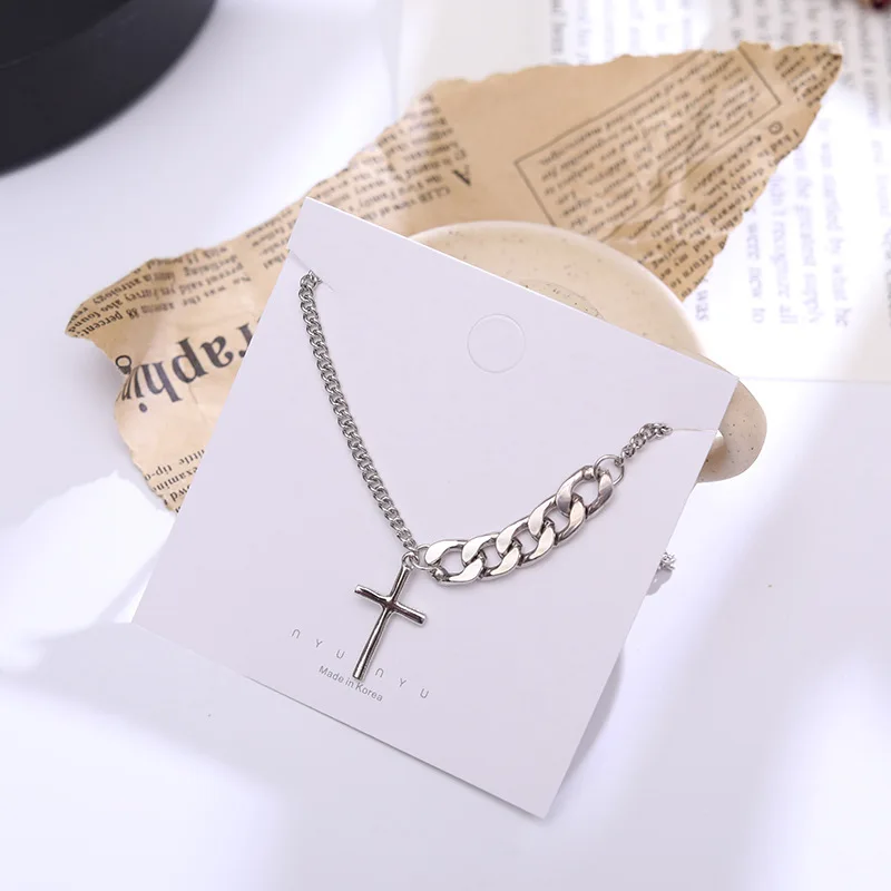 Silver Color Stainless Steel Cross Pendant Choker Necklace Women Men Hiphop Rock Fashion Vintage Simple Jewelry Metal Collares
Silver Color Stainless Steel Cross Pendant Choker Necklace Women Men Hiphop Rock Fashion Vintage Simple Jewelry Metal Collares